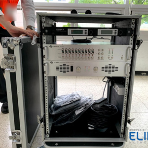 국제평화지원단 이동용 앰프 설치